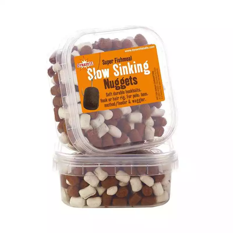 Dynamite Baits Super Fishmeal Nuggets Slow Sinking White & Brown 1 Dynamite Baits Super Fishmeal Nuggets Slow Sinking White & Brown